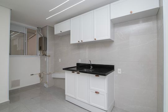 Cozinha de apartamento para alugar com 2 quartos, 59m² em Jardim Rosolem, Hortolândia