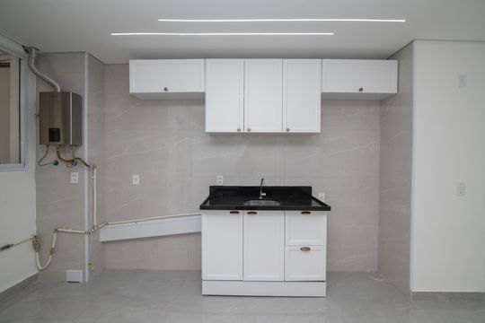 Cozinha de apartamento para alugar com 2 quartos, 59m² em Jardim Rosolem, Hortolândia