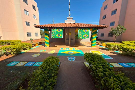 Área comum de apartamento para alugar com 3 quartos, 61m² em Qs 3, Brasília