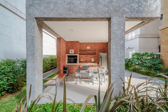 Área comum - Churrasqueira de kitnet/studio para alugar com 2 quartos, 33m² em Butantã, São Paulo