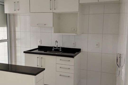 Cozinha de apartamento para alugar com 2 quartos, 69m² em Parque Campolim, Sorocaba