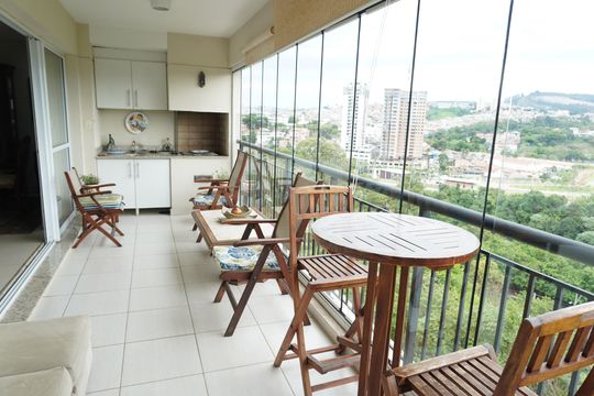 Sacada de apartamento à venda com 2 quartos, 144m² em Alphaville, Santana de Parnaíba