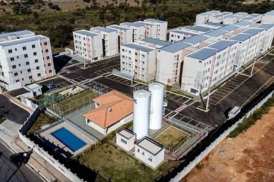 Vista de apartamento à venda com 2 quartos, 50m² em Caiapos, Contagem