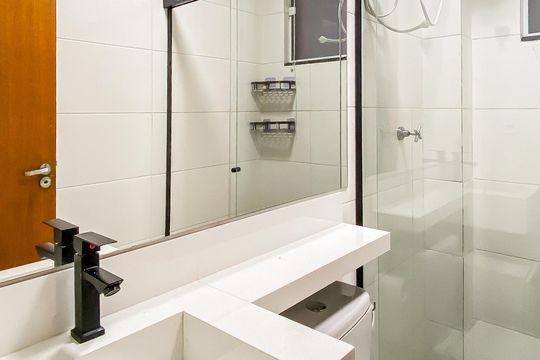 Banheiro de apartamento para alugar com 2 quartos, 36m² em Vila Guilhermina, São Paulo