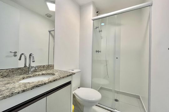 Banheiro de apartamento à venda com 1 quarto, 35m² em Vila da Saúde, São Paulo