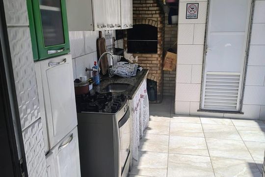 Área de serviço de casa de condomínio à venda com 2 quartos, 75m² em Campo Grande, Rio de Janeiro