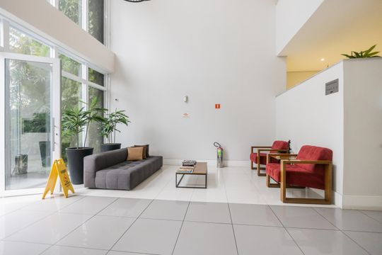 Hall social de apartamento à venda com 2 quartos, 70m² em Pinheiros, São Paulo