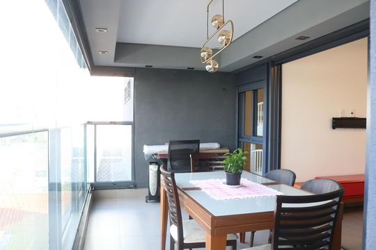 Varanda gourmet de apartamento para alugar com 3 quartos, 104m² em Água Branca, São Paulo