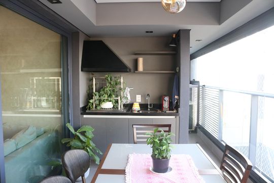 Varanda gourmet de apartamento para alugar com 3 quartos, 104m² em Água Branca, São Paulo