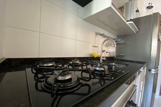 Cozinha de apartamento à venda com 2 quartos, 72m² em Barra Funda, São Paulo