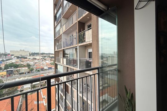 Varanda de kitnet/studio à venda com 1 quarto, 28m² em Jardim da Gloria, São Paulo