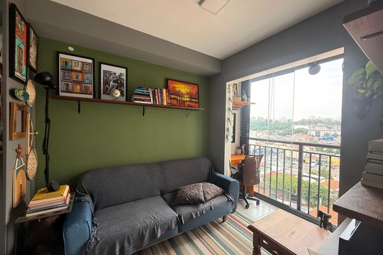 Sala de kitnet/studio à venda com 1 quarto, 28m² em Jardim da Gloria, São Paulo