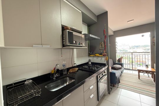 Cozinha de kitnet/studio à venda com 1 quarto, 28m² em Jardim da Gloria, São Paulo