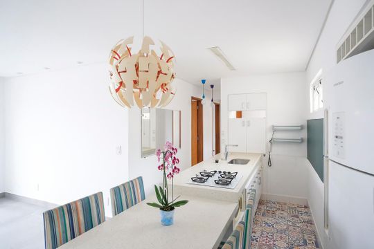 Cozinha de apartamento à venda com 2 quartos, 60m² em Santa Paula, São Caetano do Sul