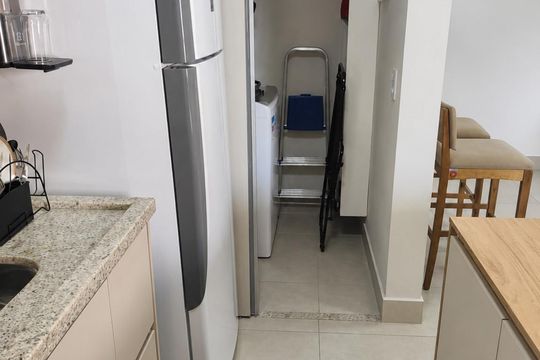 Cozinha de apartamento para alugar com 2 quartos, 74m² em Setor Pedro Ludovico, Goiânia