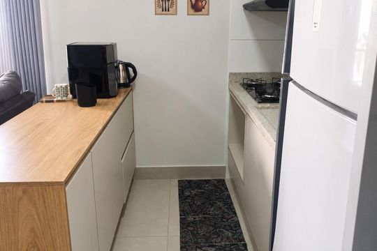 Cozinha de apartamento para alugar com 2 quartos, 74m² em Setor Pedro Ludovico, Goiânia