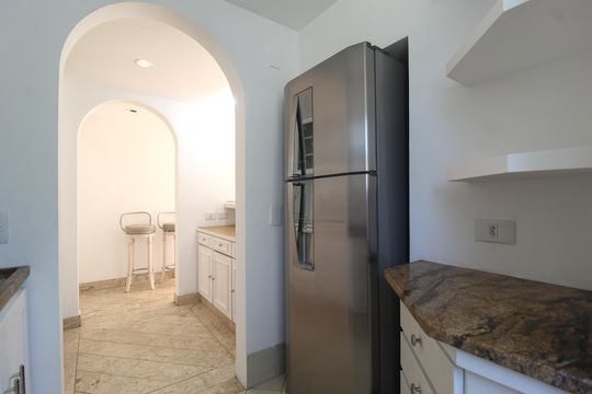 Cozinha e Área de Serviço de apartamento à venda com 1 quarto, 45m² em Chácara Itaim, São Paulo
