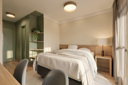Sala / Quarto de kitnet/studio à venda com 1 quarto, 22m² em Vila Mariana, São Paulo