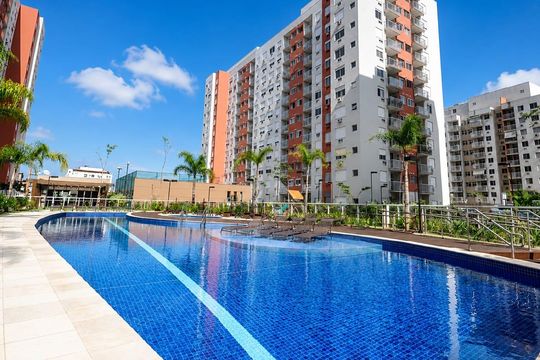 Área externa de apartamento para alugar com 2 quartos, 54m² em Anil, Rio de Janeiro