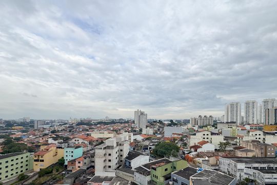 Vista da Sacada - Suíte de apartamento à venda com 3 quartos, 83m² em Vila Goncalves, São Bernardo do Campo
