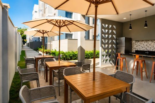 Área externa de apartamento à venda com 2 quartos, 68m² em Taquara, Rio de Janeiro