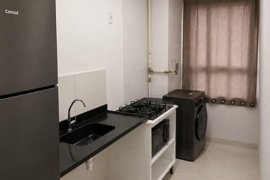 Cozinha de apartamento à venda com 2 quartos, 68m² em Taquara, Rio de Janeiro