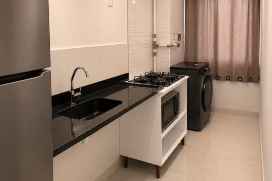 Cozinha de apartamento à venda com 2 quartos, 68m² em Taquara, Rio de Janeiro