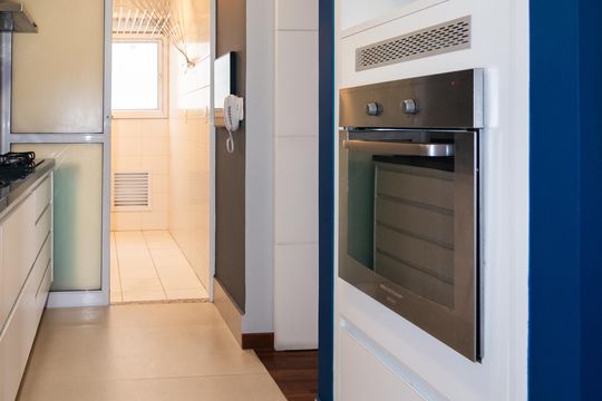 Cozinha de apartamento para alugar com 2 quartos, 76m² em Bela Vista, São Paulo