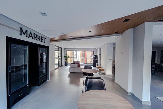 Área comum de apartamento para alugar com 1 quarto, 24m² em Vila Nova Conceição, São Paulo