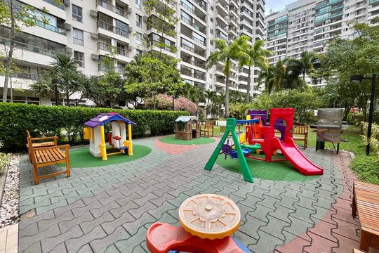 Área comum - Playground de apartamento para alugar com 3 quartos, 90m² em Barra Olímpica, Rio de Janeiro