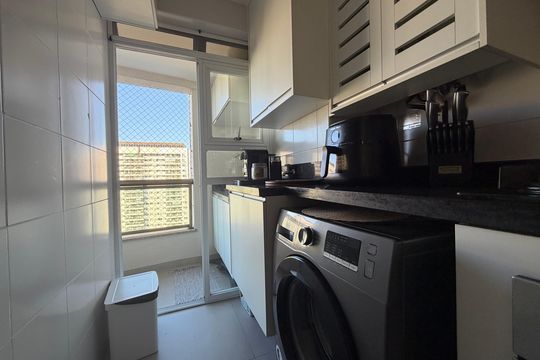 Área de serviço  de apartamento para alugar com 3 quartos, 90m² em Barra Olímpica, Rio de Janeiro