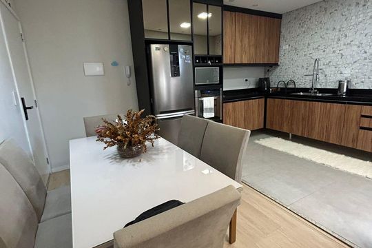 Cozinha de apartamento para alugar com 2 quartos, 54m² em Jardim do Estádio, Santo André