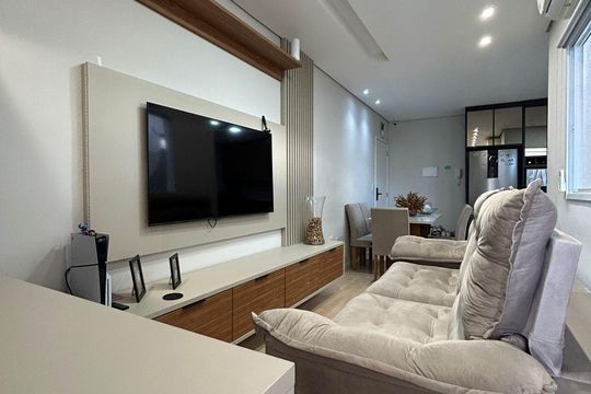 Sala de apartamento para alugar com 2 quartos, 54m² em Jardim do Estádio, Santo André