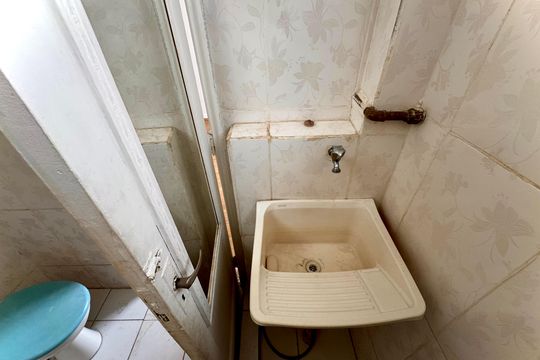 Área de serviço de kitnet/studio para alugar com 1 quarto, 23m² em Lapa, Rio de Janeiro