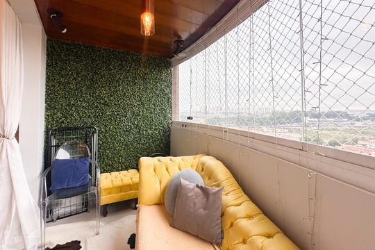 Sacada de apartamento à venda com 3 quartos, 107m² em Jardim do Mar, São Bernardo do Campo