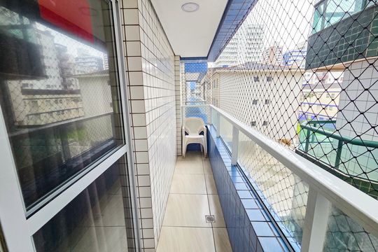 Varanda de apartamento para alugar com 1 quarto, 47m² em Aviação, Praia Grande