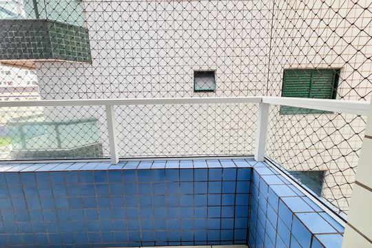 Varanda de apartamento para alugar com 1 quarto, 47m² em Aviação, Praia Grande