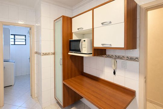 Cozinha de apartamento para alugar com 2 quartos, 72m² em Jardim Sandra, Sorocaba