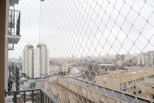 Varanda da Sala de apartamento à venda com 2 quartos, 37m² em Bom Retiro, São Paulo