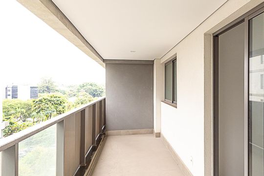 Varanda de apartamento à venda com 1 quarto, 53m² em Indianópolis, São Paulo