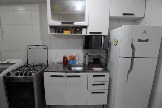 Sala / Cozinha de apartamento para alugar com 2 quartos, 40m² em Vila Brasil, São Paulo