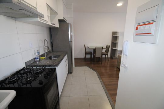 Cozinha de apartamento para alugar com 2 quartos, 51m² em Parque Residencial Flamboyant, São José dos Campos