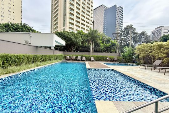 Piscina  de apartamento à venda com 2 quartos, 92m² em Brooklin, São Paulo