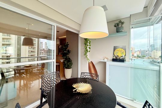 Sacada de apartamento à venda com 2 quartos, 92m² em Brooklin, São Paulo