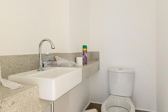Lavabo de apartamento à venda com 1 quarto, 61m² em Indianópolis, São Paulo