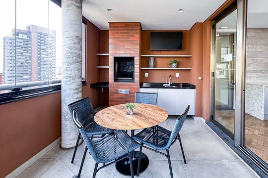 Área comum de apartamento para alugar com 1 quarto, 34m² em Sumaré, São Paulo