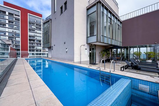 Área comum de apartamento para alugar com 1 quarto, 34m² em Sumaré, São Paulo