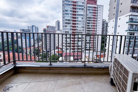 Varanda da Sala de apartamento para alugar com 1 quarto, 31m² em Sumaré, São Paulo