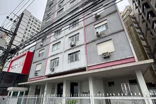 Fachada do Prédio de apartamento para alugar com 1 quarto, 47m² em Itararé, São Vicente