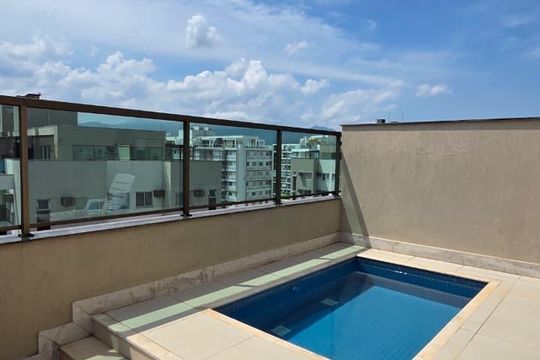 Área externa de apartamento à venda com 3 quartos, 134m² em Recreio dos Bandeirantes, Rio de Janeiro